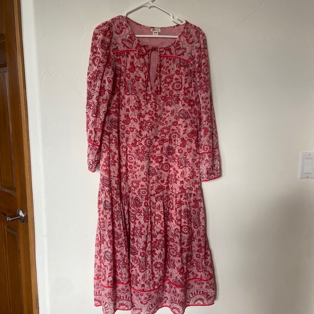 Billabong red floral dress size xs